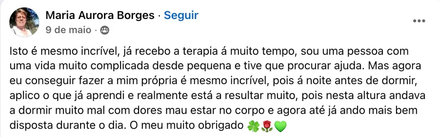 Mensagem de Maria Aurora Borges
